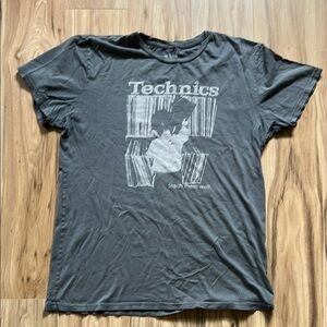 Technics Gray Graphic T-Shirt
